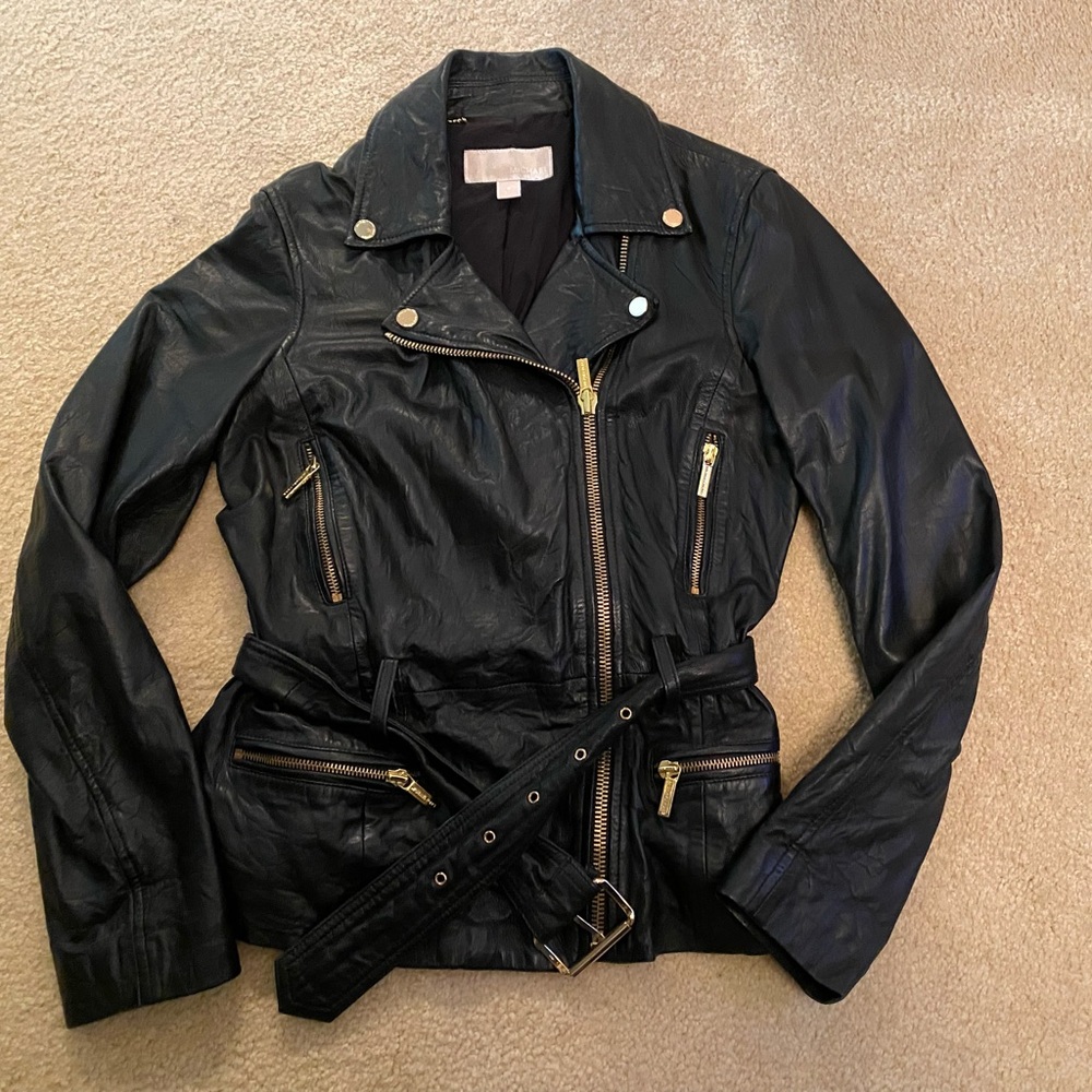 Stunning Michael Kors leather jacket